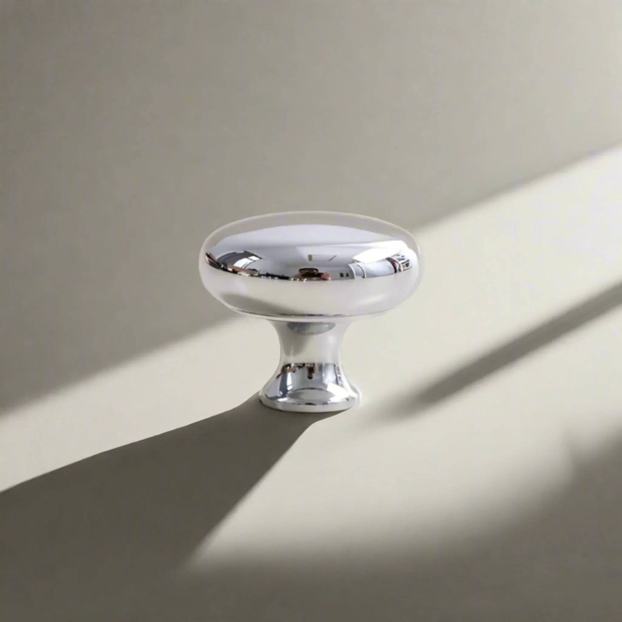 Brass Chrome Cabinet Knobs and Pull Handles - Skonne, Medium Knob, &, Blanka Set