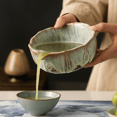 Translation missing: en.Blomva 8-Piece Ceramic Matcha Tea Set for Ritual, Sets, Kiln-Glazed Handcrafted Ceremony