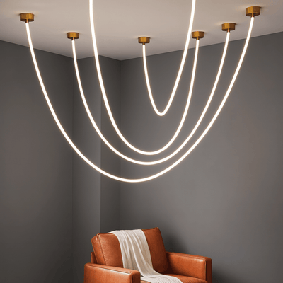 Translation missing: en.Bölja Flexible LED Pendant Light Nordic Design, 78.7’’, Ceiling Fixtures, Sculptural Tube