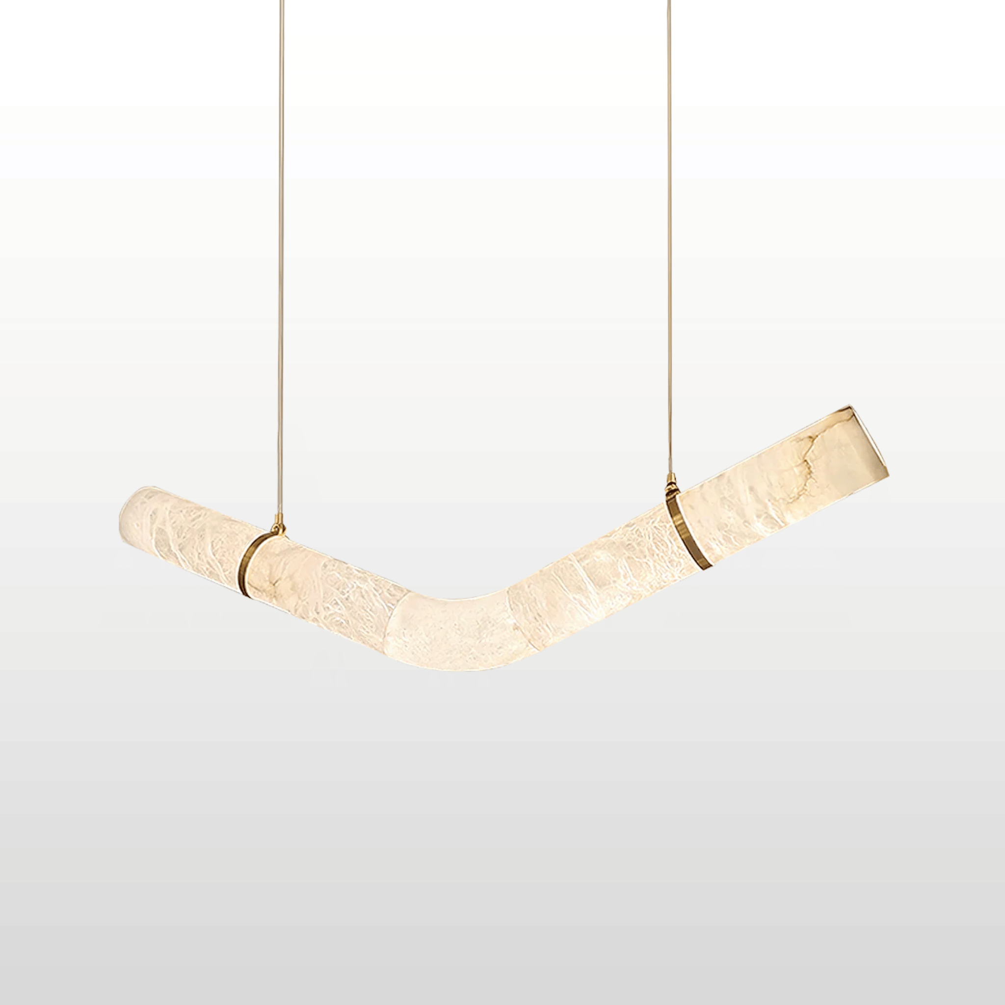 Bogen Marble Arc Pendant Light Dimmable LED Skonne, Ceiling Fixtures, Hand-Carved