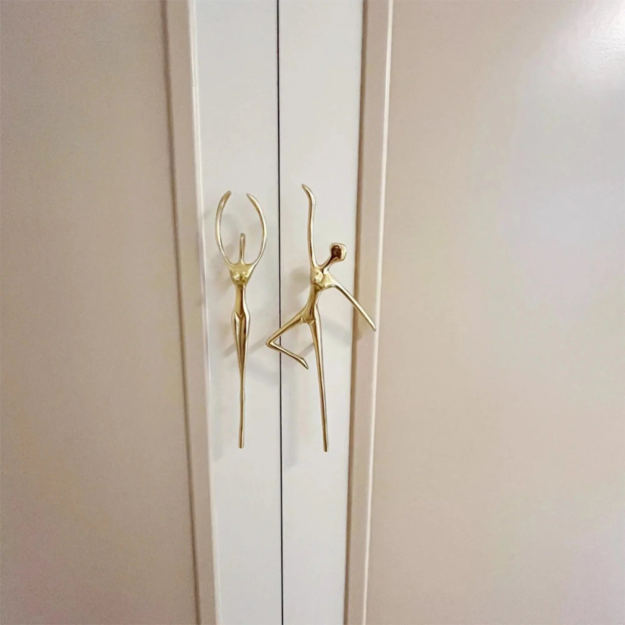 Brass Ballerina Cabinet Pull Handle - Polished Gold, Knobs & Handles, Dansa Solid