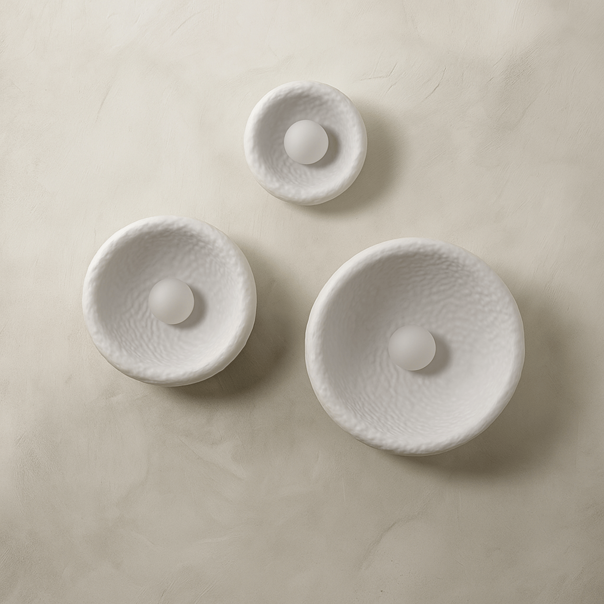 Minimalist Wabi-Sabi Wall Lamp Frosted Glass, Light Fixtures, Dimma Resin