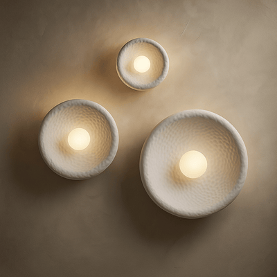 Translation missing: en.Minimalist Wabi-Sabi Wall Lamp Frosted Glass, Small / Warm White, Light Fixtures, Dimma Resin