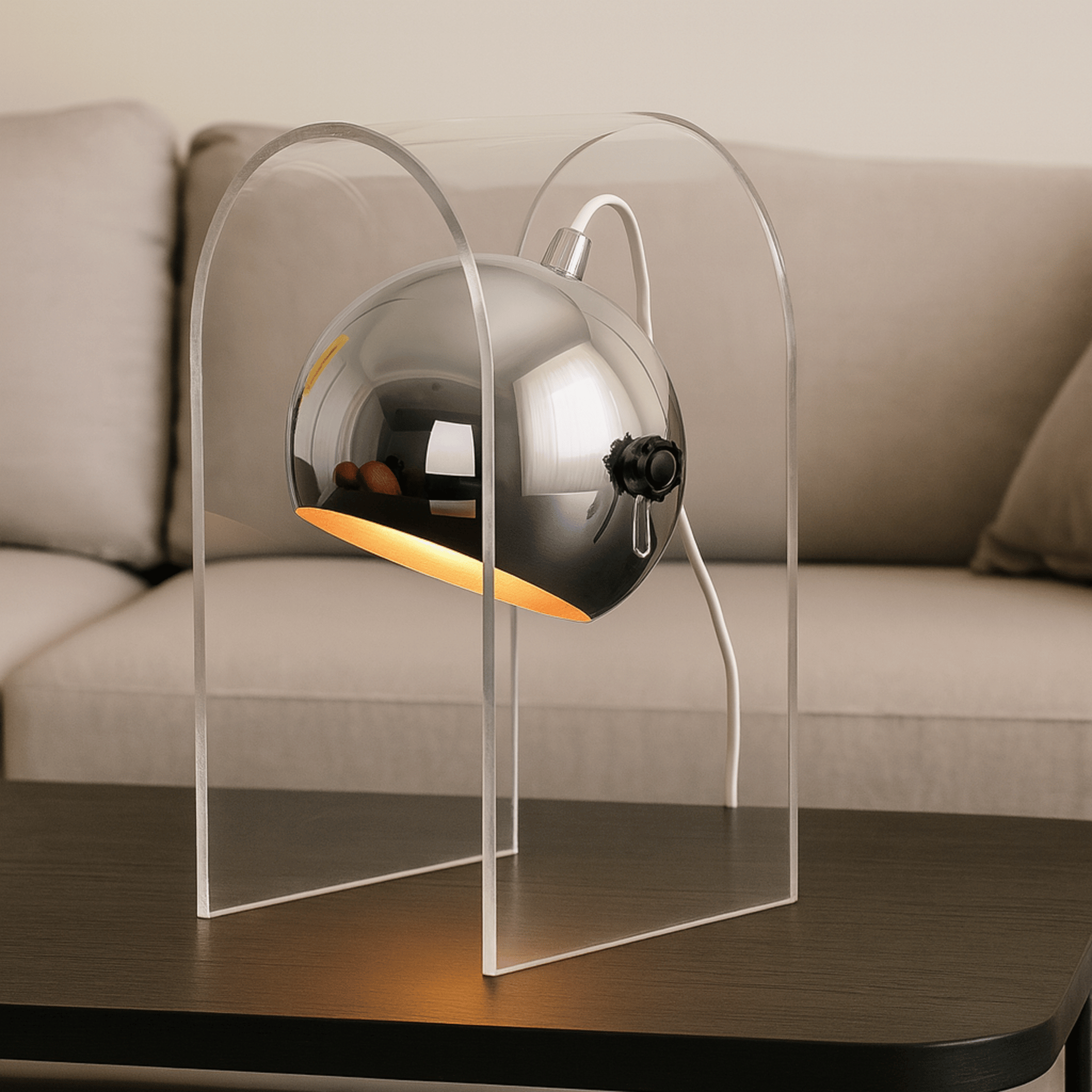 Frosted Glass Candle Warmer Lamp with Dimmer, Table Lamps, Doftlys