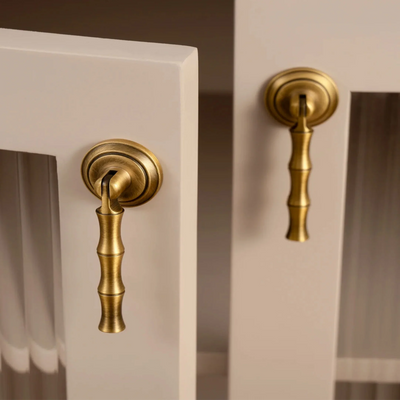 Translation missing: en.Solid Antique Brass Drawer Pulls Mid-Century Style, Cabinet Knobs & Handles, Driva