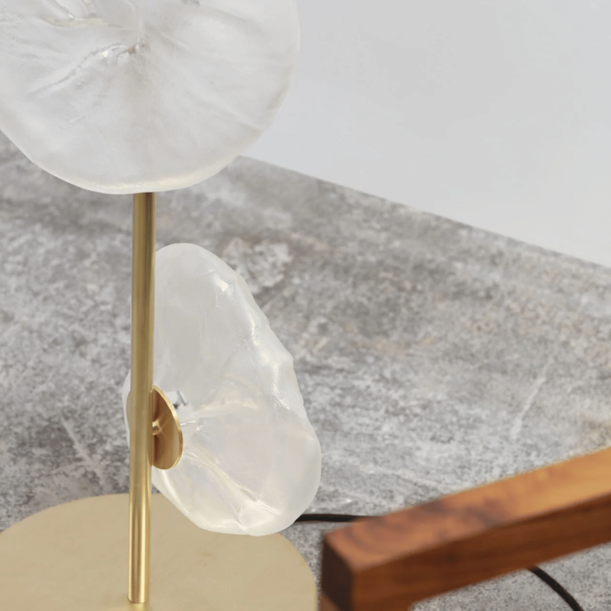 Elden Artistic Glass LED Table Lamp for Modern Spaces, Lamps, Sculptural Light
