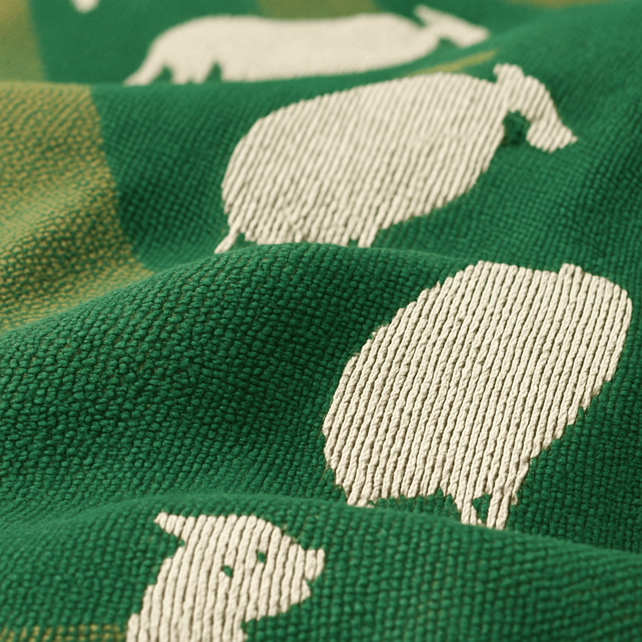 Gradient Green Tassel Throw Blanket for Your Sofa, Blankets, Engdal with Tassels