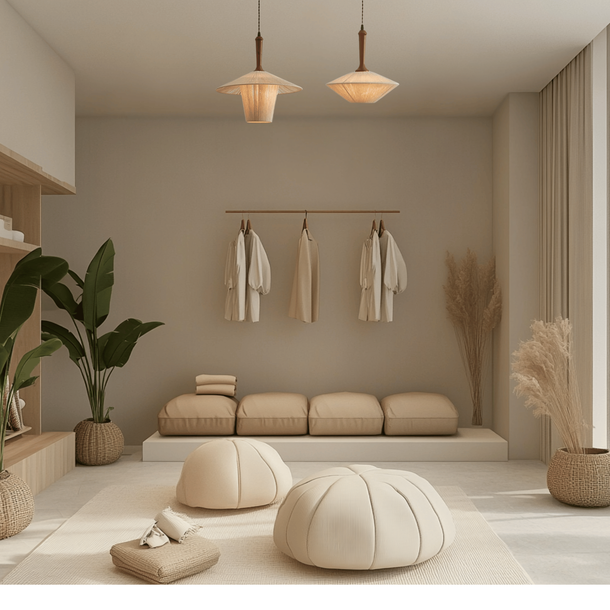 Fletta Woven Bamboo Pendant Light – Nordic Design, Ceiling Fixtures, Style