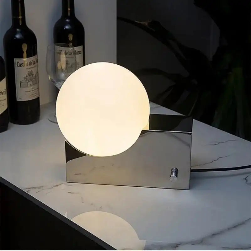 Frosta Frosted Glass Dimmable LED Desk Lamp Nordic, Lamps