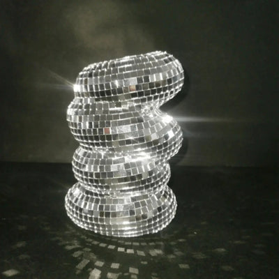 Translation missing: en.Silver Disco Ball Glass Vase for Modern Home Decor, Vases, Glansa Reflective Flower