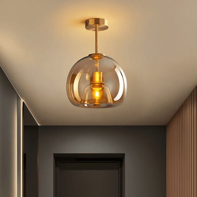 Translation missing: en.Glasa Nordic Minimalist Glass Stone Ceiling Light, Fixtures, Warm Glow