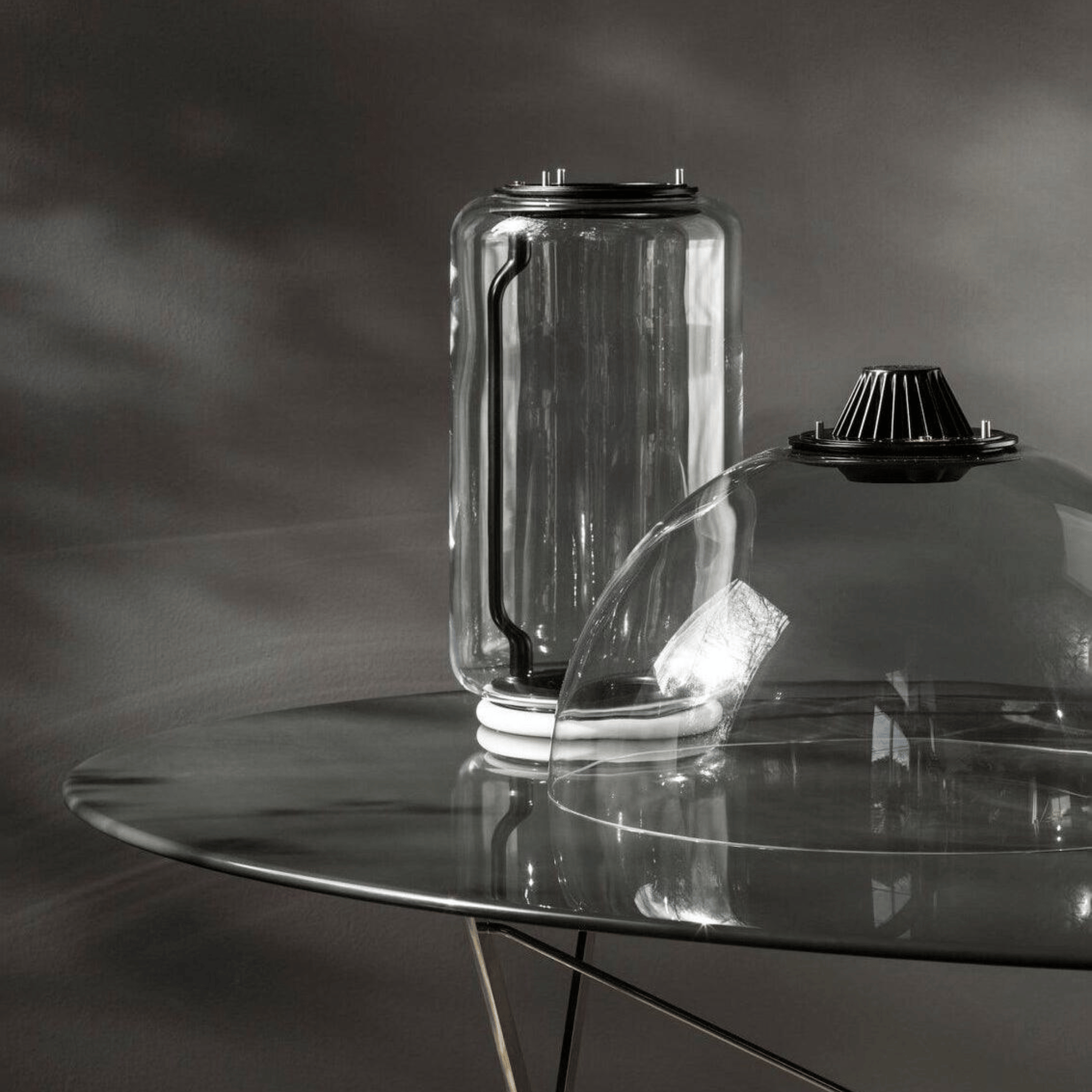 Glaseld Sculptural Glass Floor Lamp for Living Room, Lamps, Hand-Blown