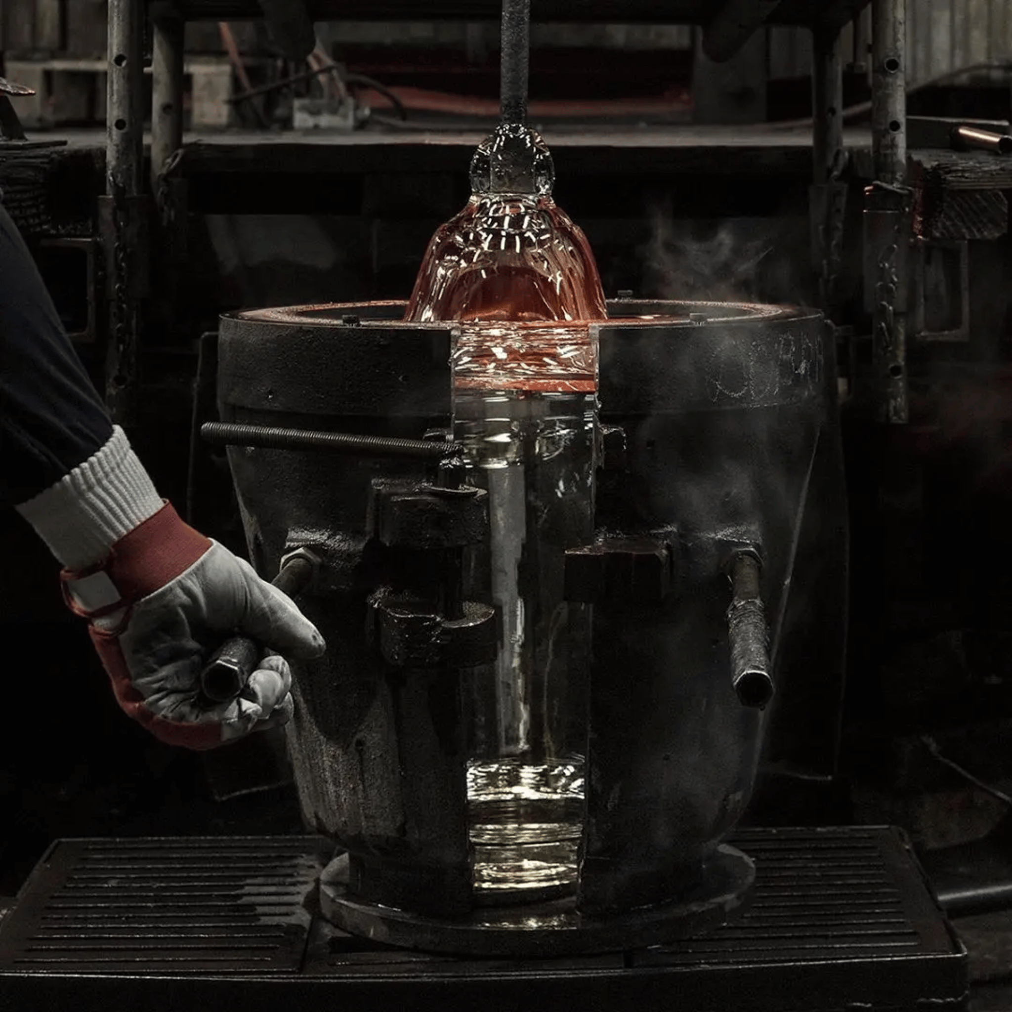 Glaseld Sculptural Glass Floor Lamp for Living Room, Lamps, Hand-Blown