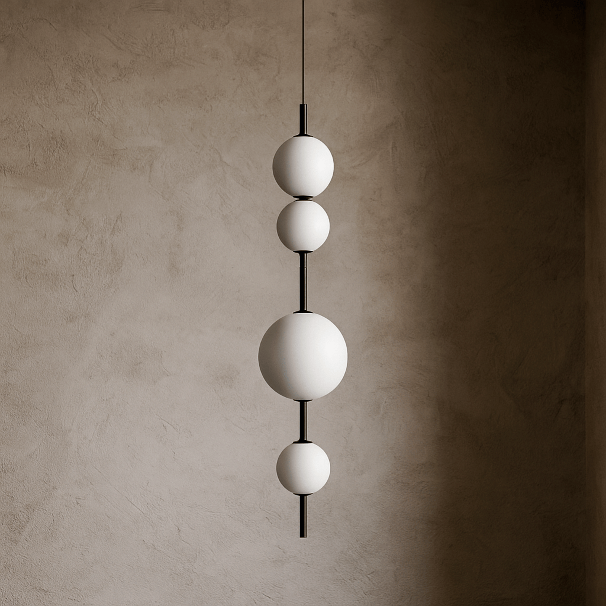 White Glass Ball Pendant Light — Nordic LED Design, Large / Cold, Ceiling Fixtures, Gloda Modern