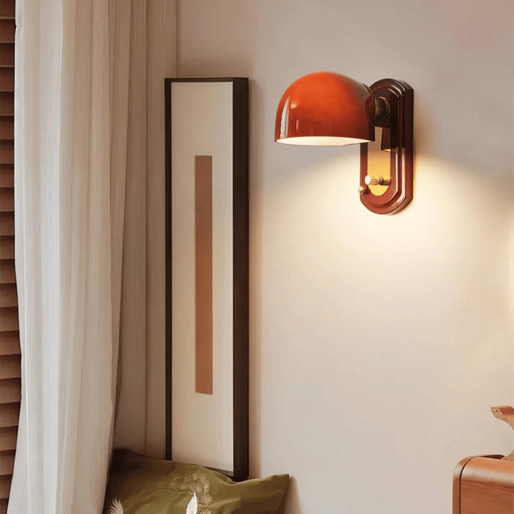 Orange Stained Glass Wall Sconce — Gloda by Skonne, Light Fixtures, Nordic