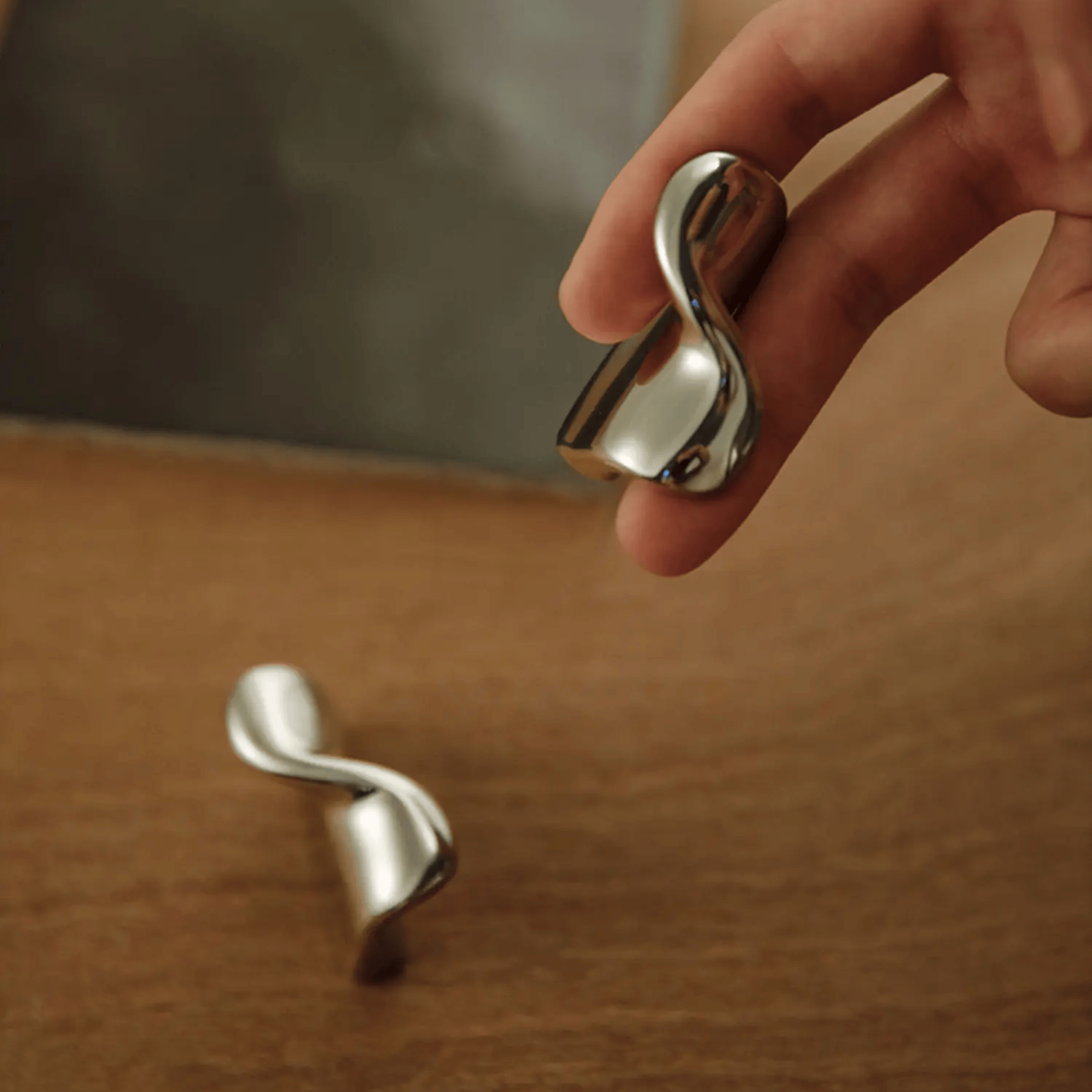 Solid Brass Minimalist Cabinet Handles and Knobs, 6-Pack, &, Gloda