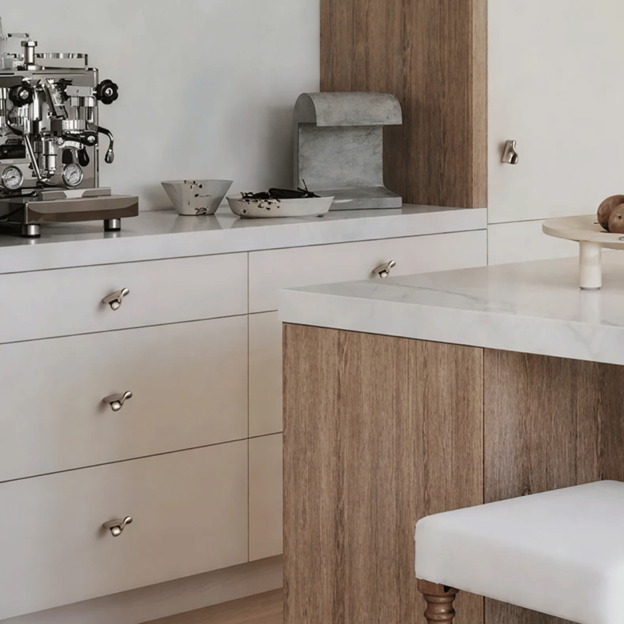 Solid Brass Minimalist Cabinet Handles and Knobs, &, Gloda