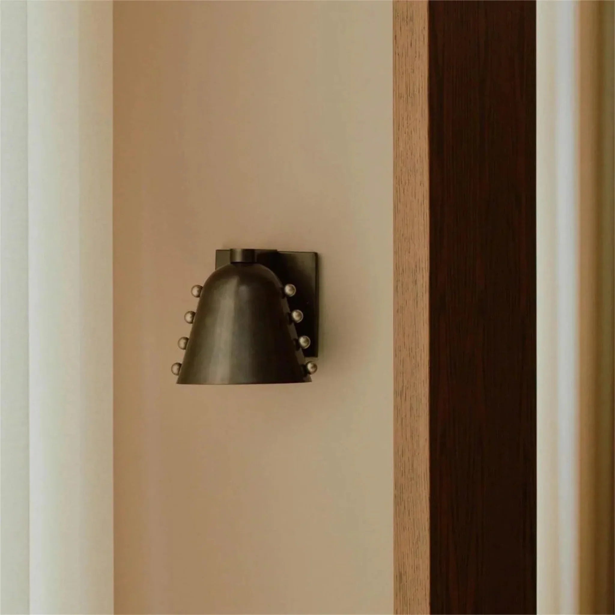 Glodbu Copper Horseshoe Wall Lamp Retro Sconce, Light Fixtures, Solid