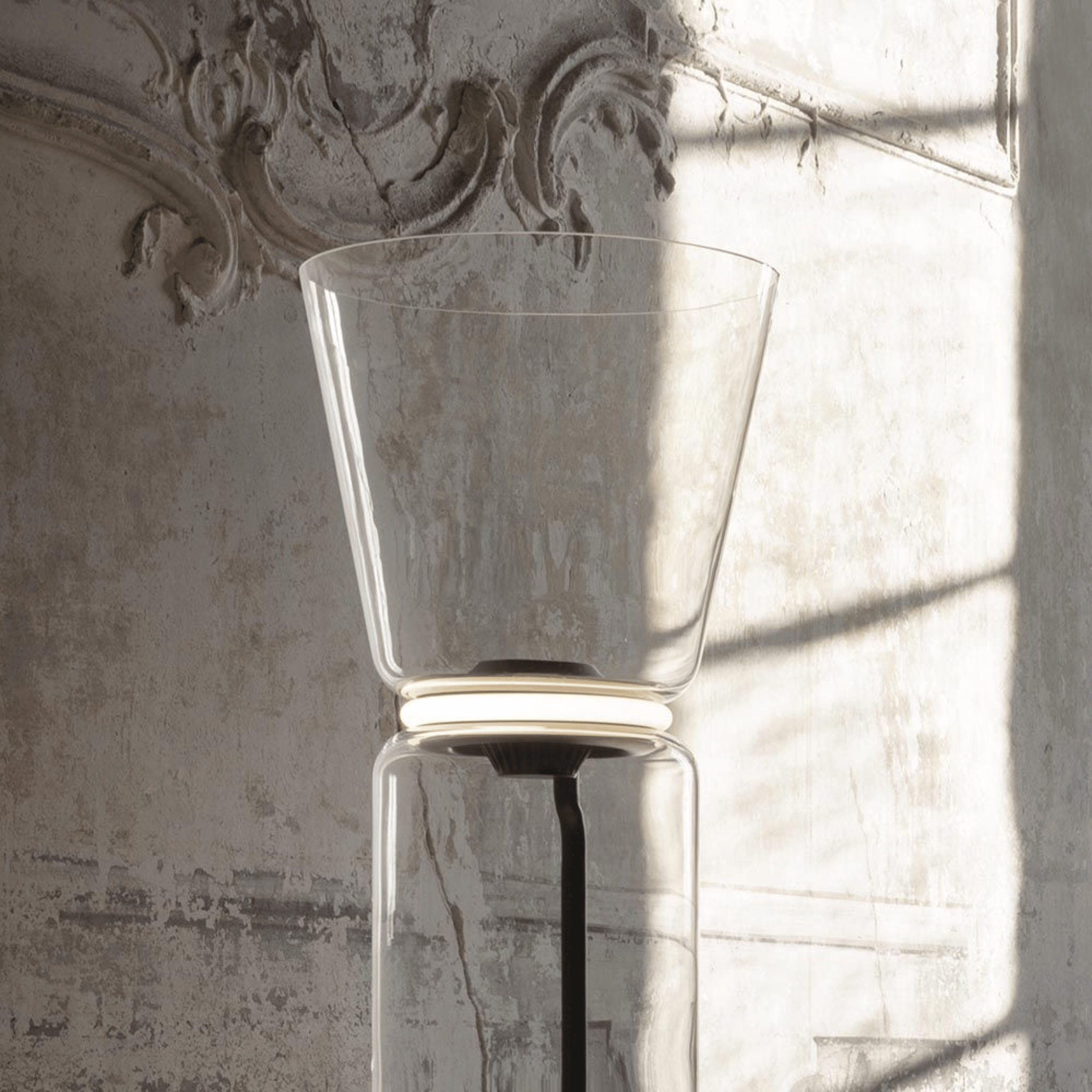 Glødra Sculptural Glass Floor Lamp Warm Nordic LED, Lamps, Hand-Blown