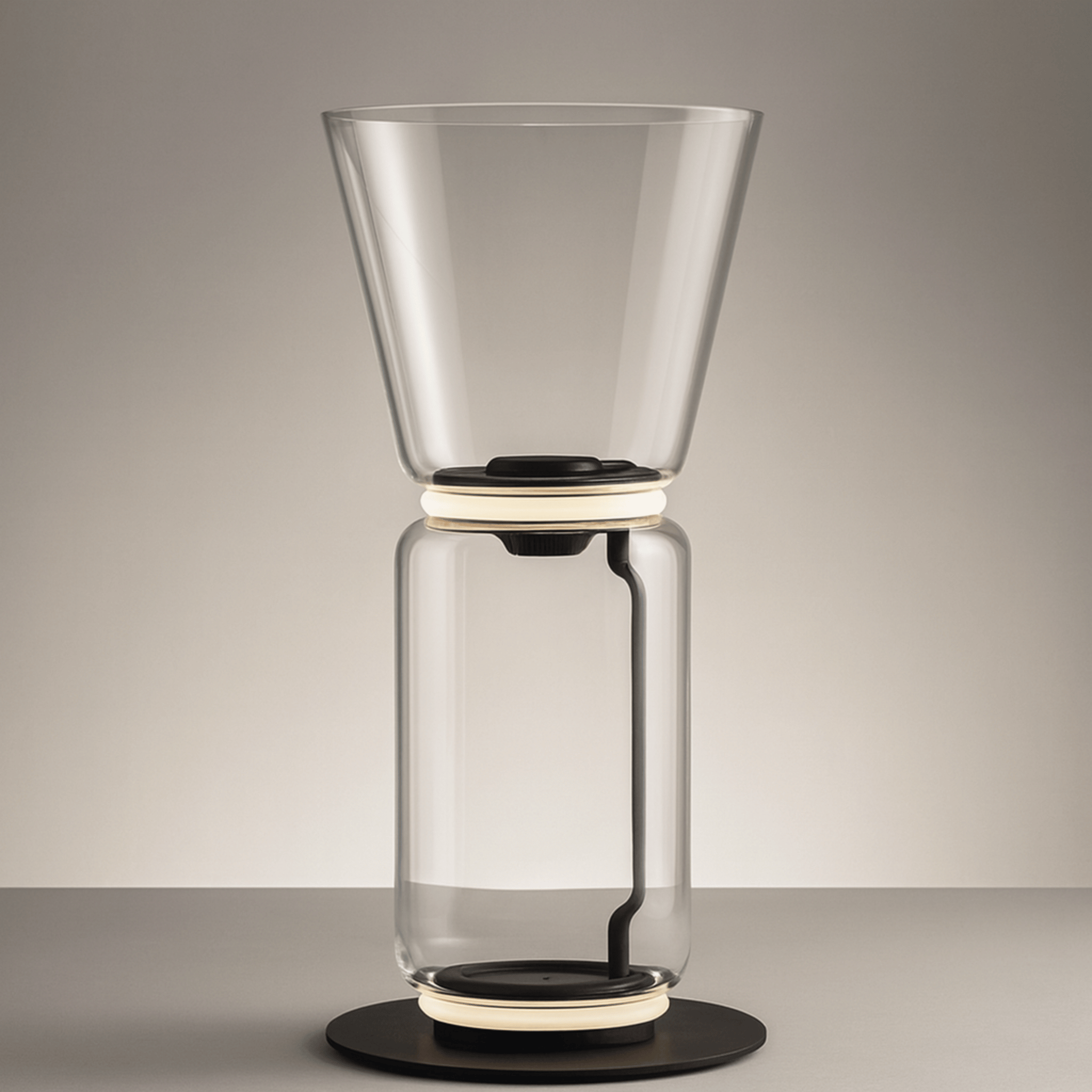 Glødra Sculptural Glass Floor Lamp Warm Nordic LED, Lamps, Hand-Blown