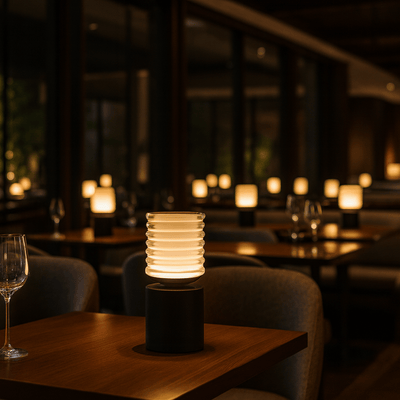 Translation missing: en.Rechargeable LED Table Lamp Touch Dimmer Control, Black, Lamps, Glødra