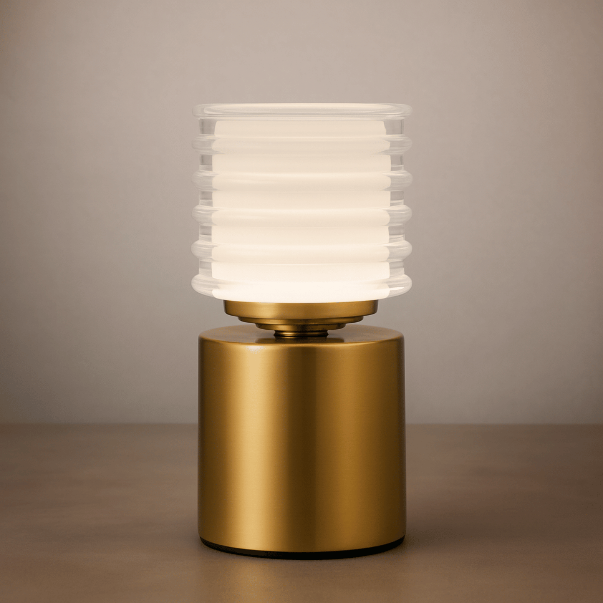 Rechargeable LED Table Lamp Touch Dimmer Control, Gold, Lamps, Glødra