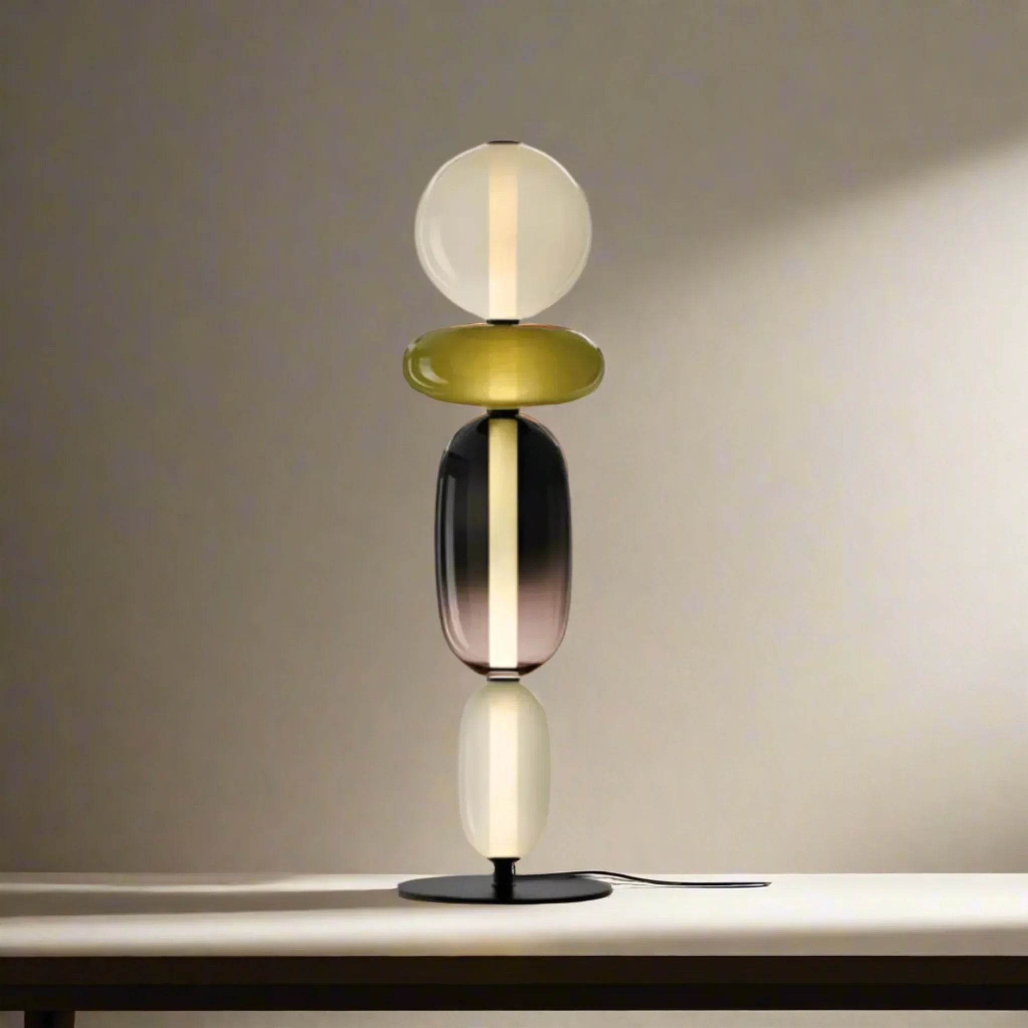 Glødra Multi-Head Stained Glass LED Lamp for Home, AetherLite, Floor Lamps, Table