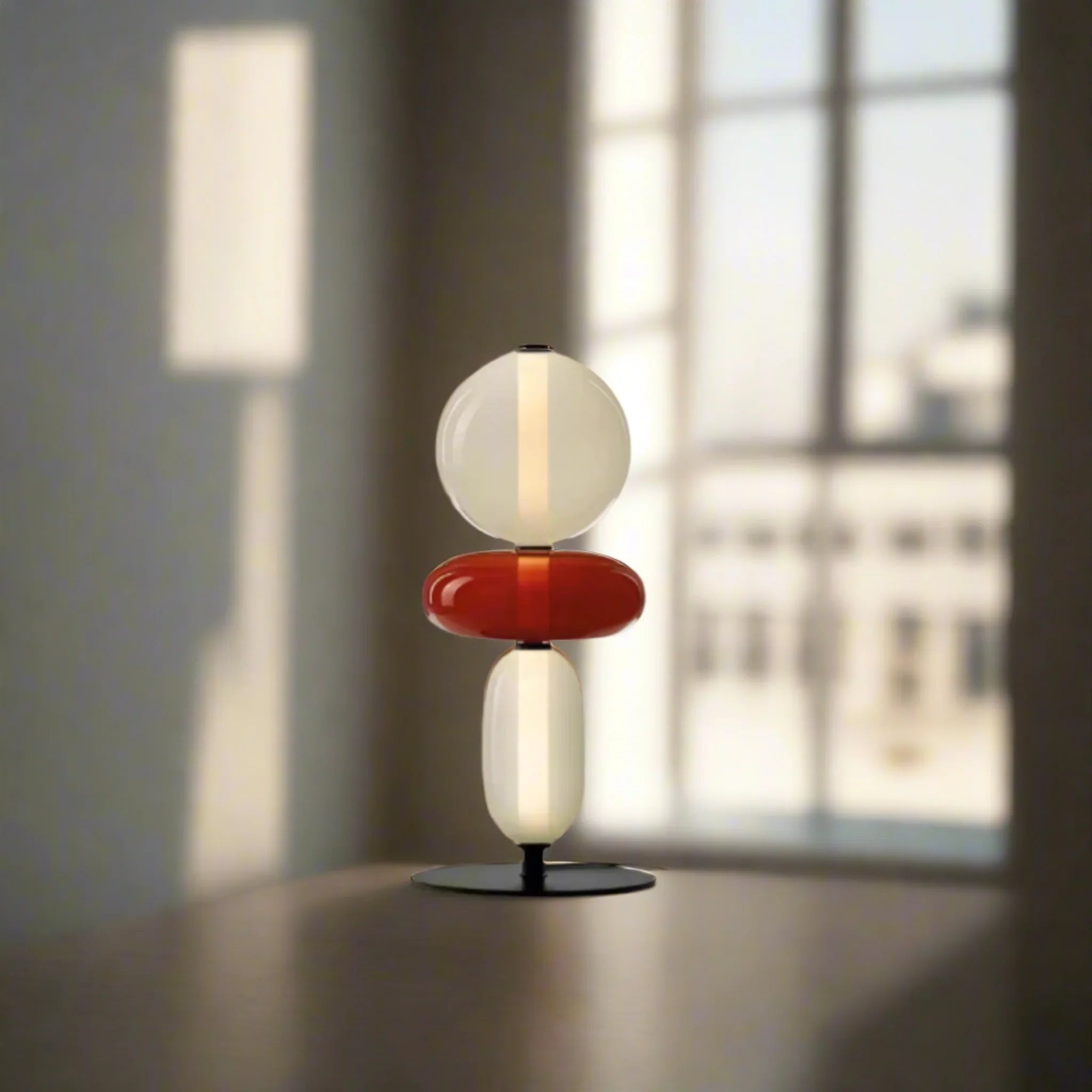 Glødra Multi-Head Stained Glass LED Lamp for Home, TrioLume, Floor Lamps, Table