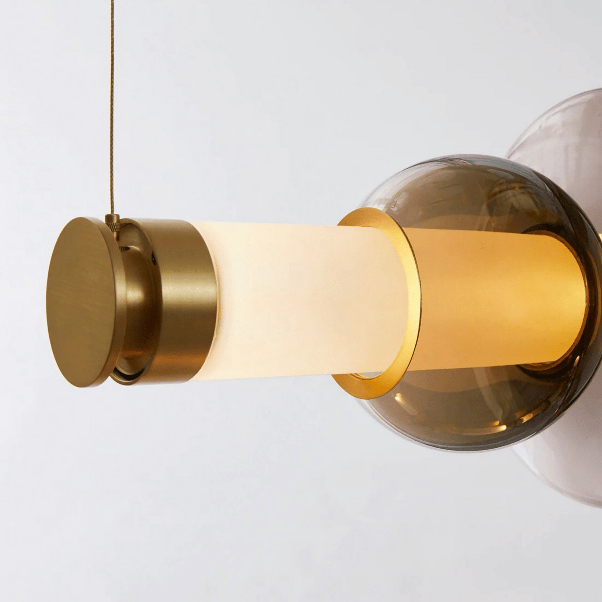 Nordic Glass Bar Chandelier — Warm LED Dining Light, Ceiling Fixtures, Glodstav for Room