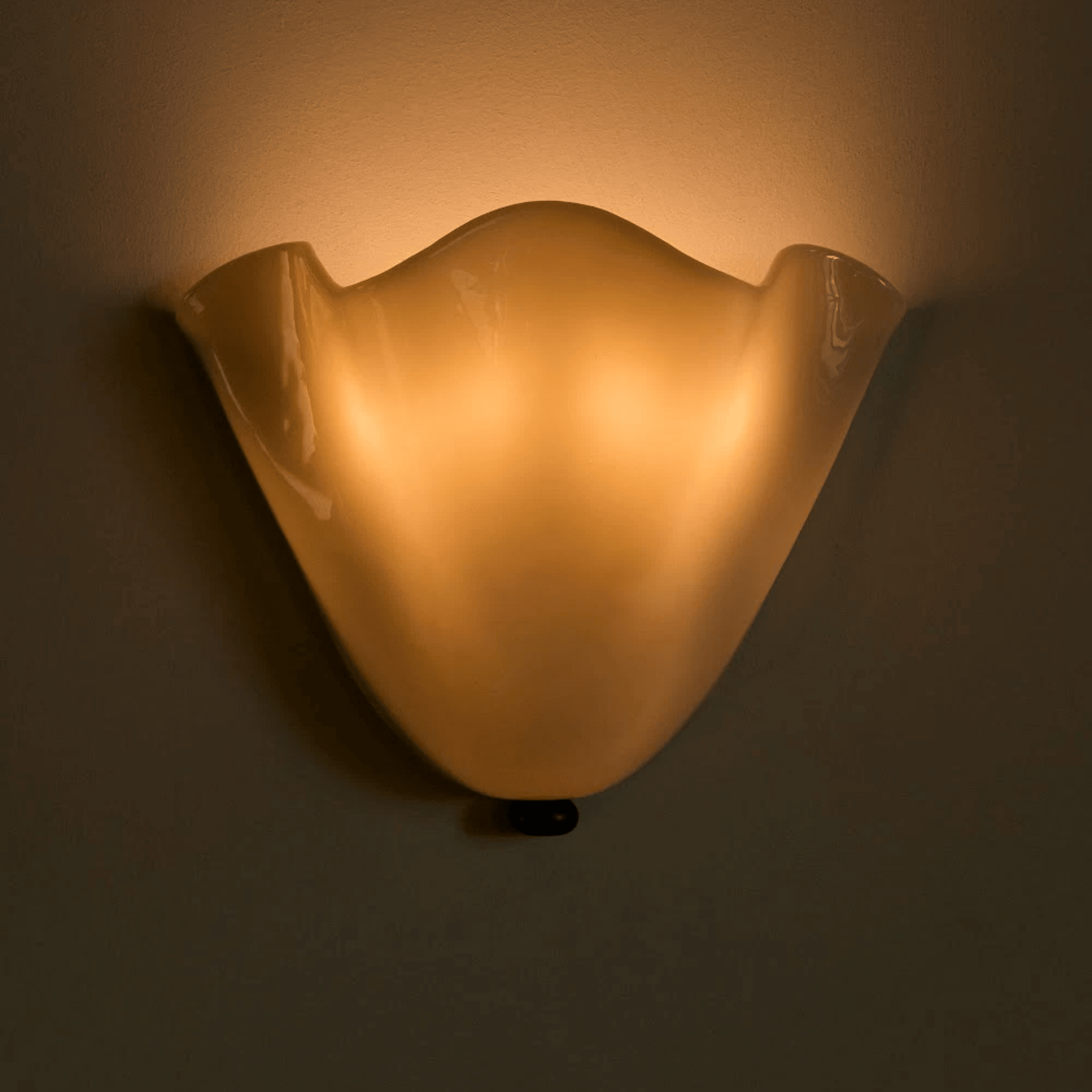 Glodsten Glass Stone Wall Lamp - Vintage LED Sconce, Light Fixtures, Handcrafted