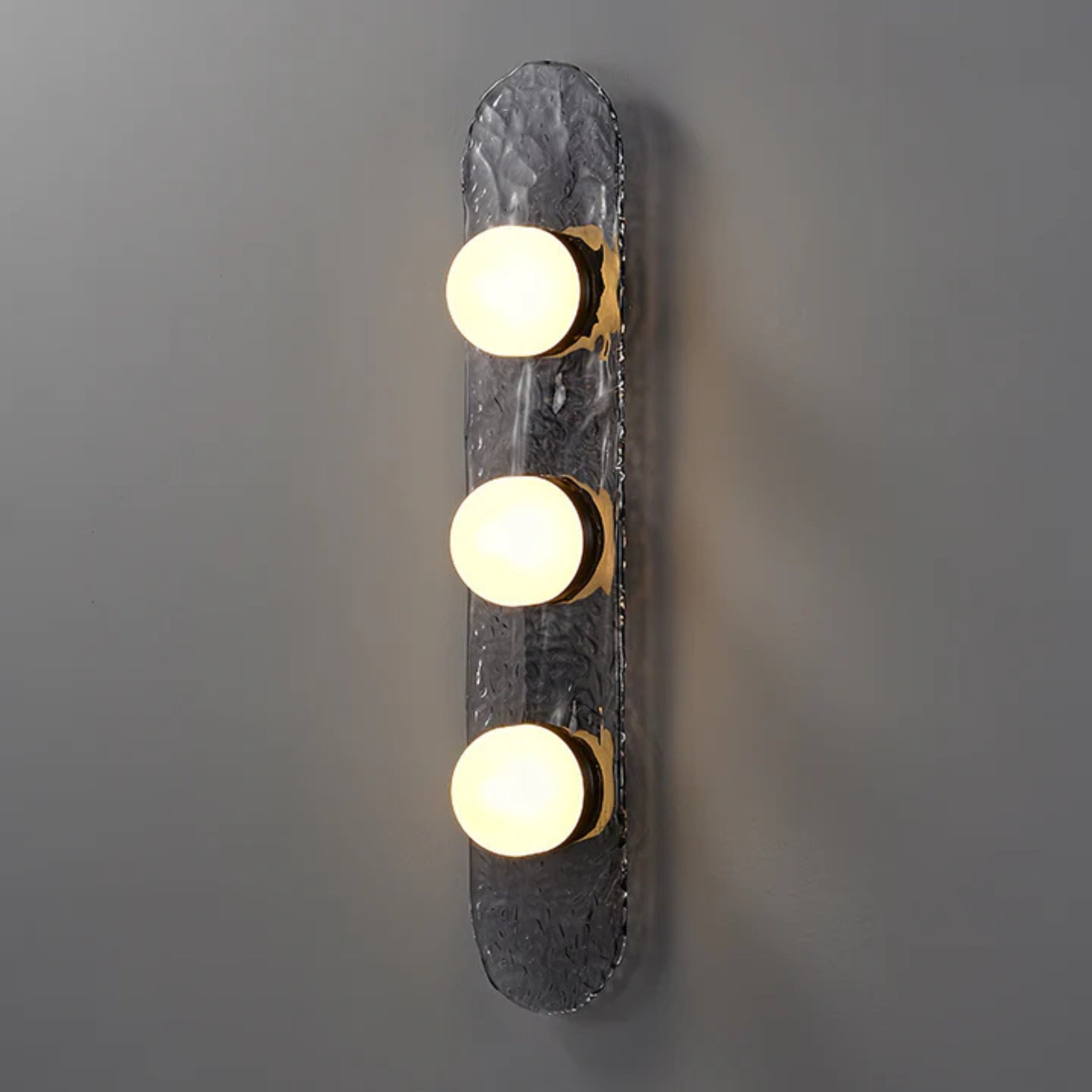 Nordic Glass Wall Sconce Single Twin Triple Light, Fixtures, Glödra Minimalist Multi-Head