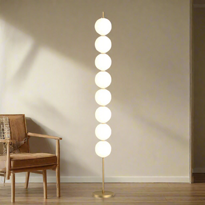 Translation missing: en.Glödra Sculptural Brass Floor Lamp Warm LED Light, Lamps, Nordic Statement