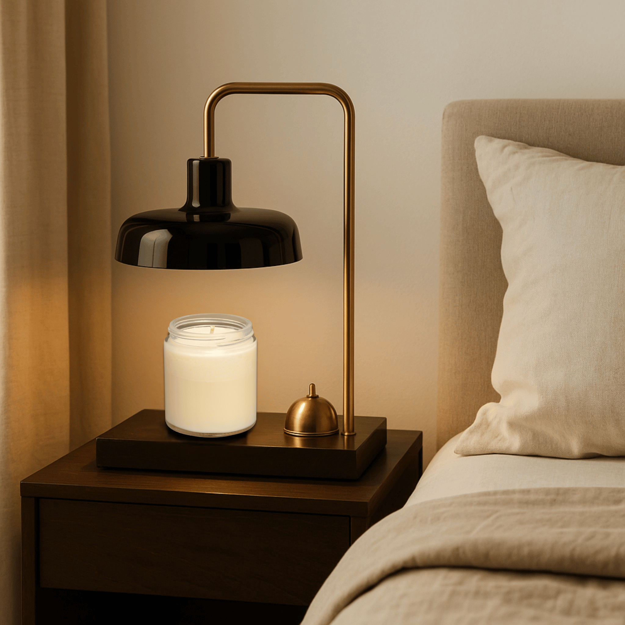 Marble Wax Warmer Lamp – Aromatherapy & Ambiance, Table Lamps, Glödra Nordic Candle Book