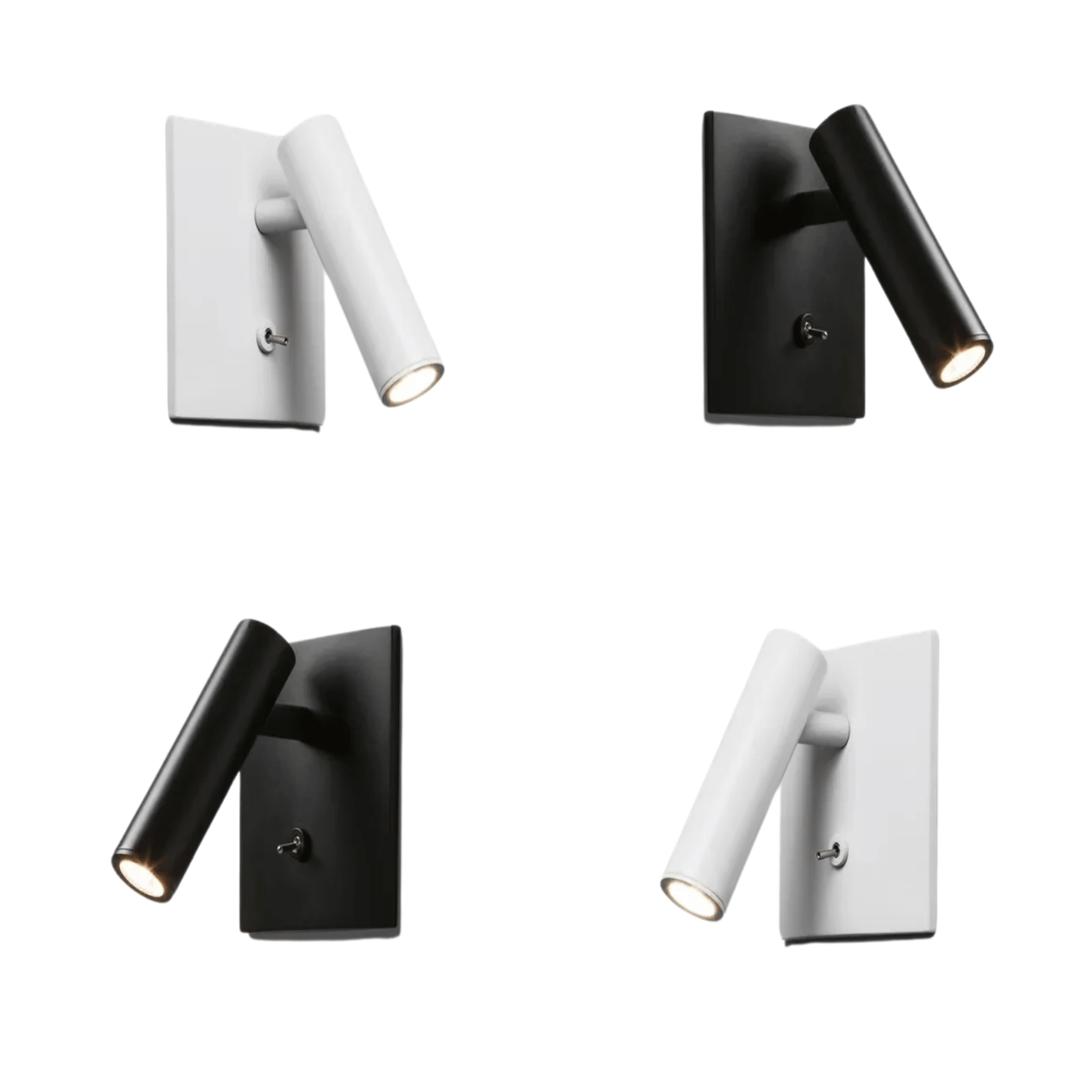 Modern Adjustable Recessed LED Wall Light Sconce, Fixtures, Glödra Square