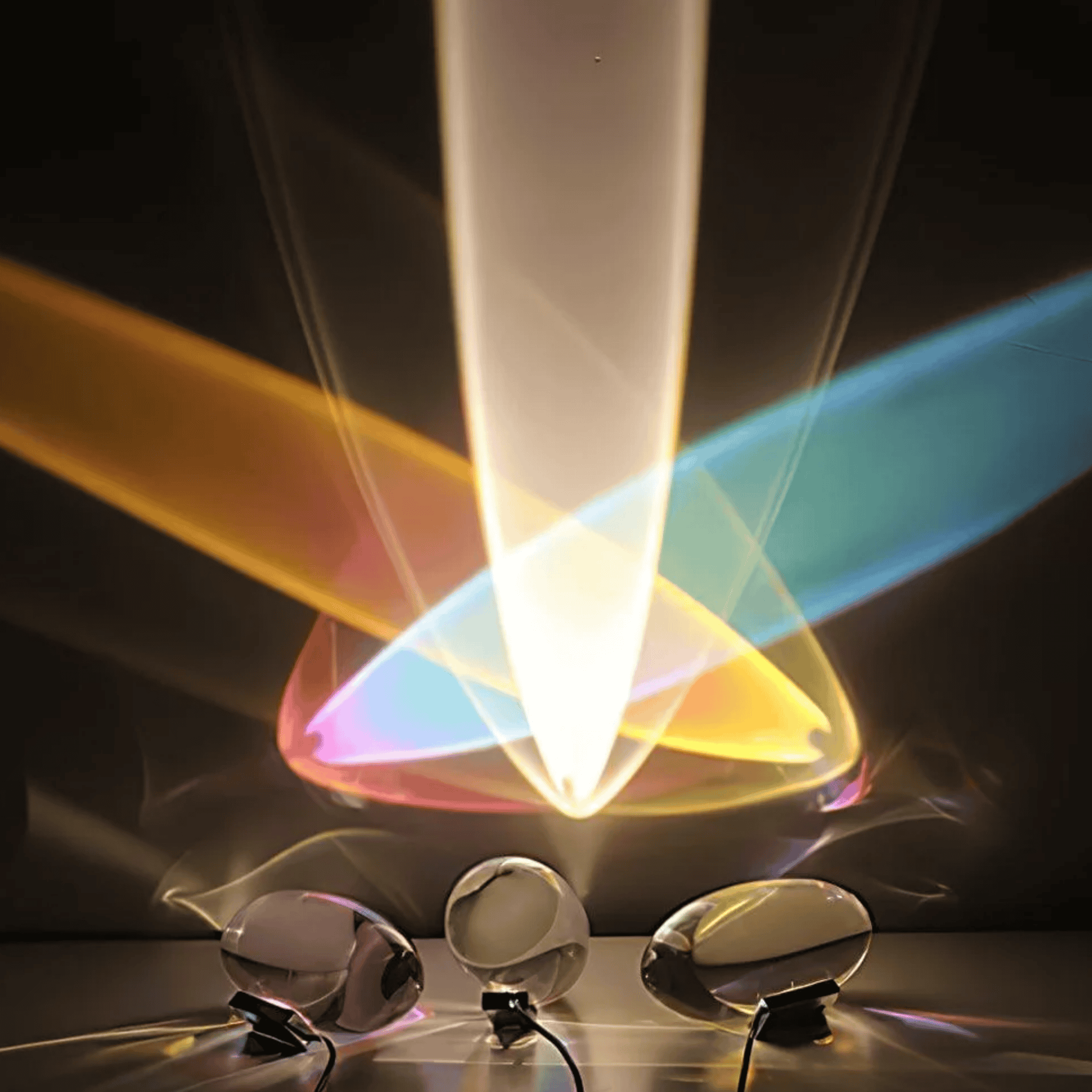 Glöra Crystal LED Table Lamp for Desk or Nightstand, Lamps, with Color Glow