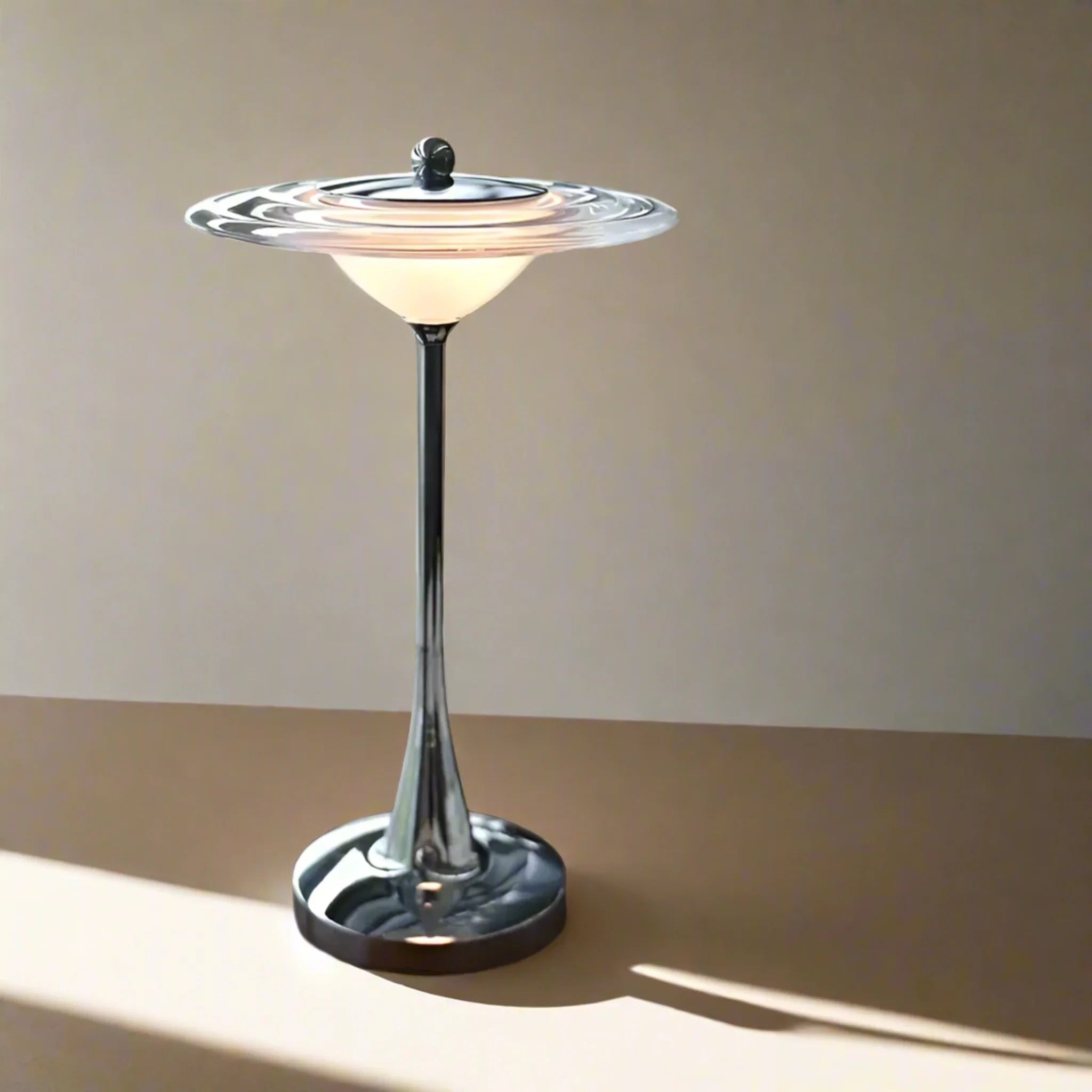 Glöra Nordic Minimalist Rechargeable LED Table Lamp, Lamps, Dimmable Touch