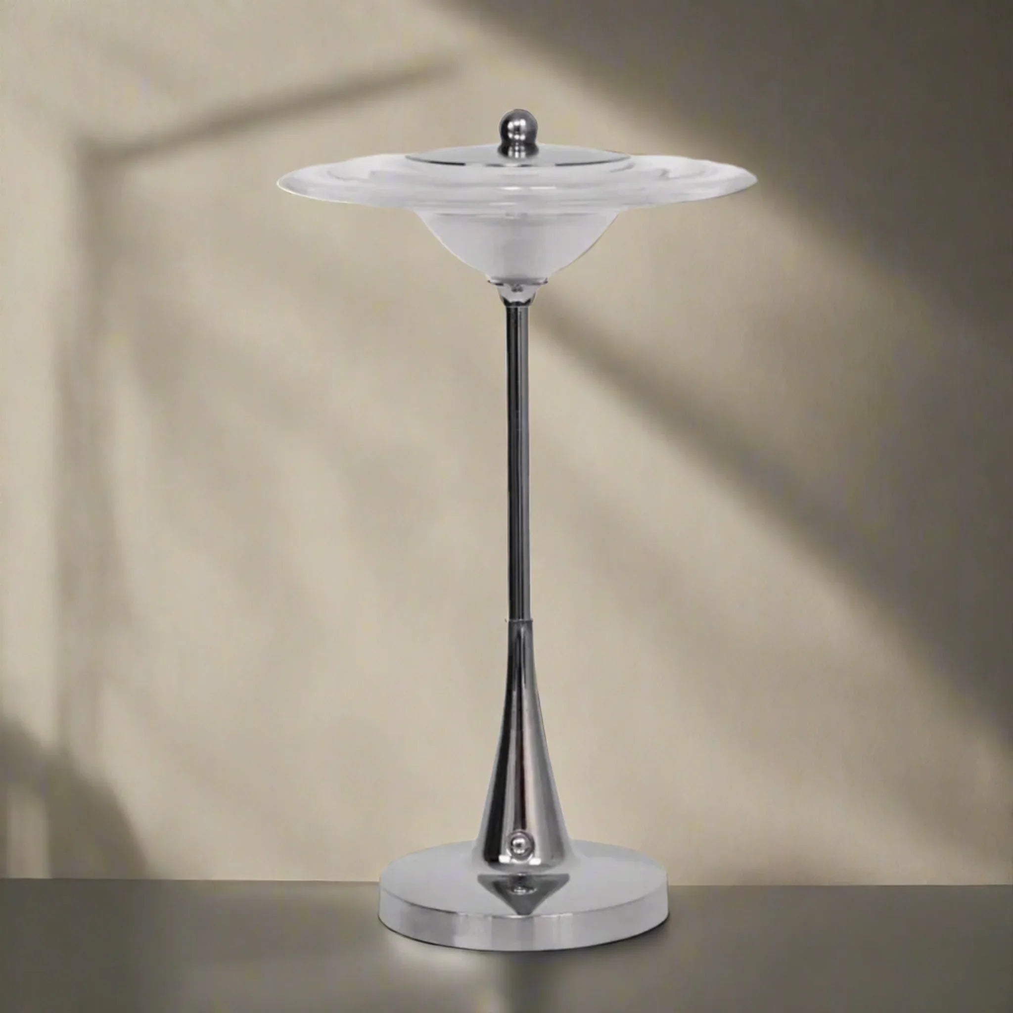 Glöra Nordic Minimalist Rechargeable LED Table Lamp, Lamps, Dimmable Touch