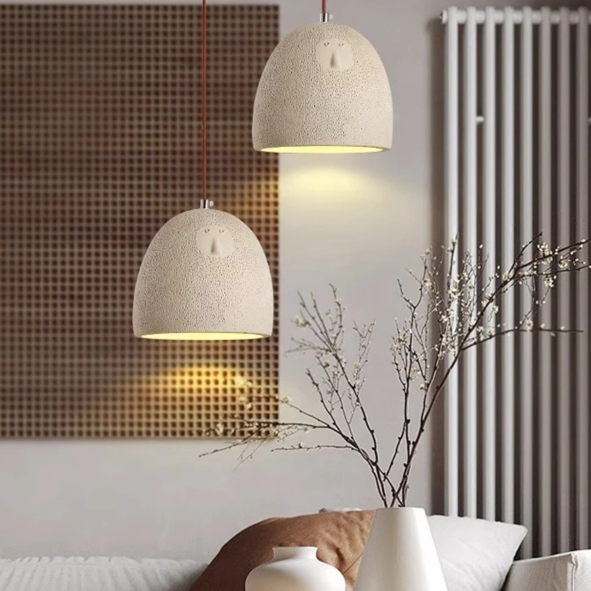 Wabi-Sabi Resin Pendant Light — Nordic Home Decor, Ceiling Fixtures, Glöra Japanese