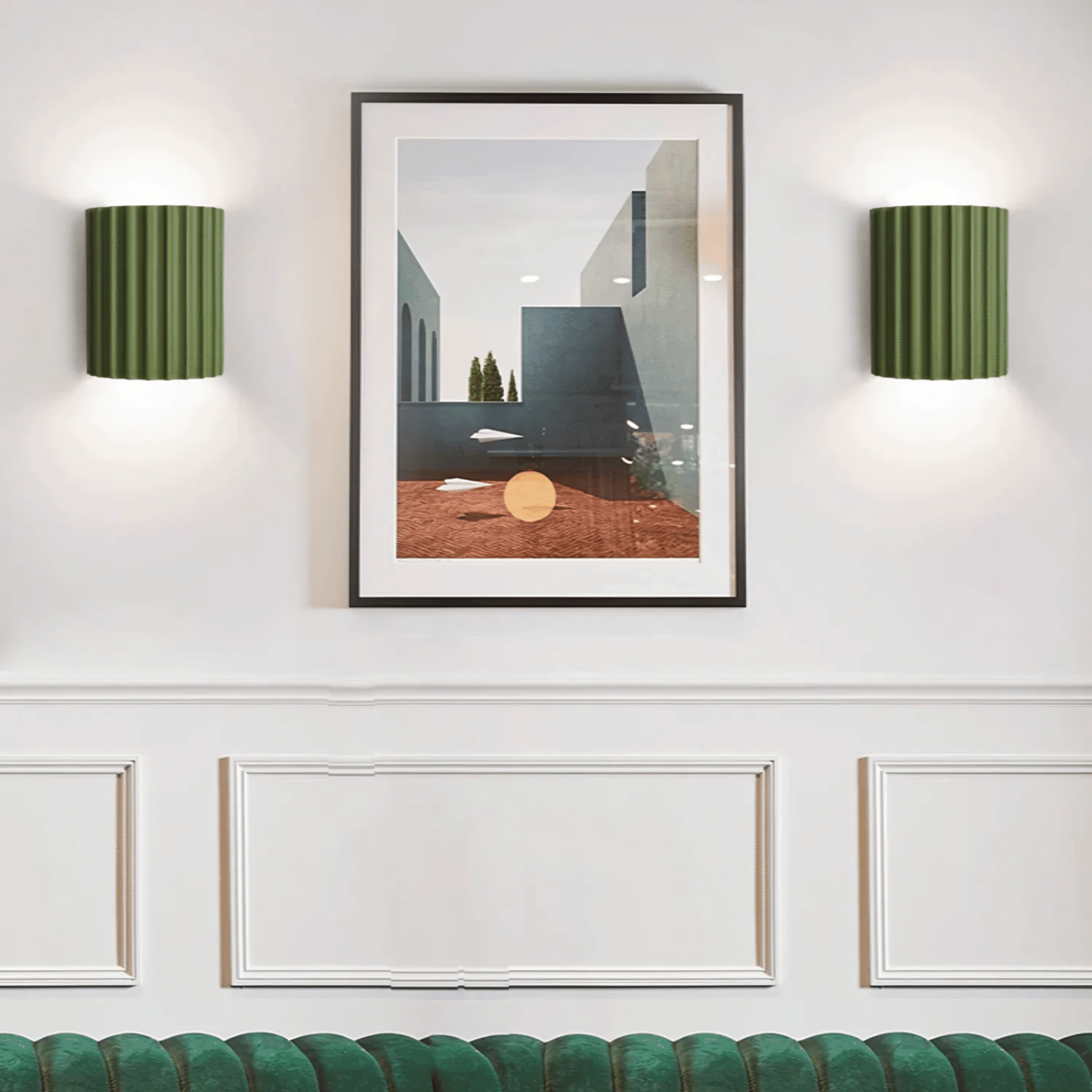 Glora Macaron Resin Nordic Wall Sconce for Bedroom, Light Fixtures, Colorful