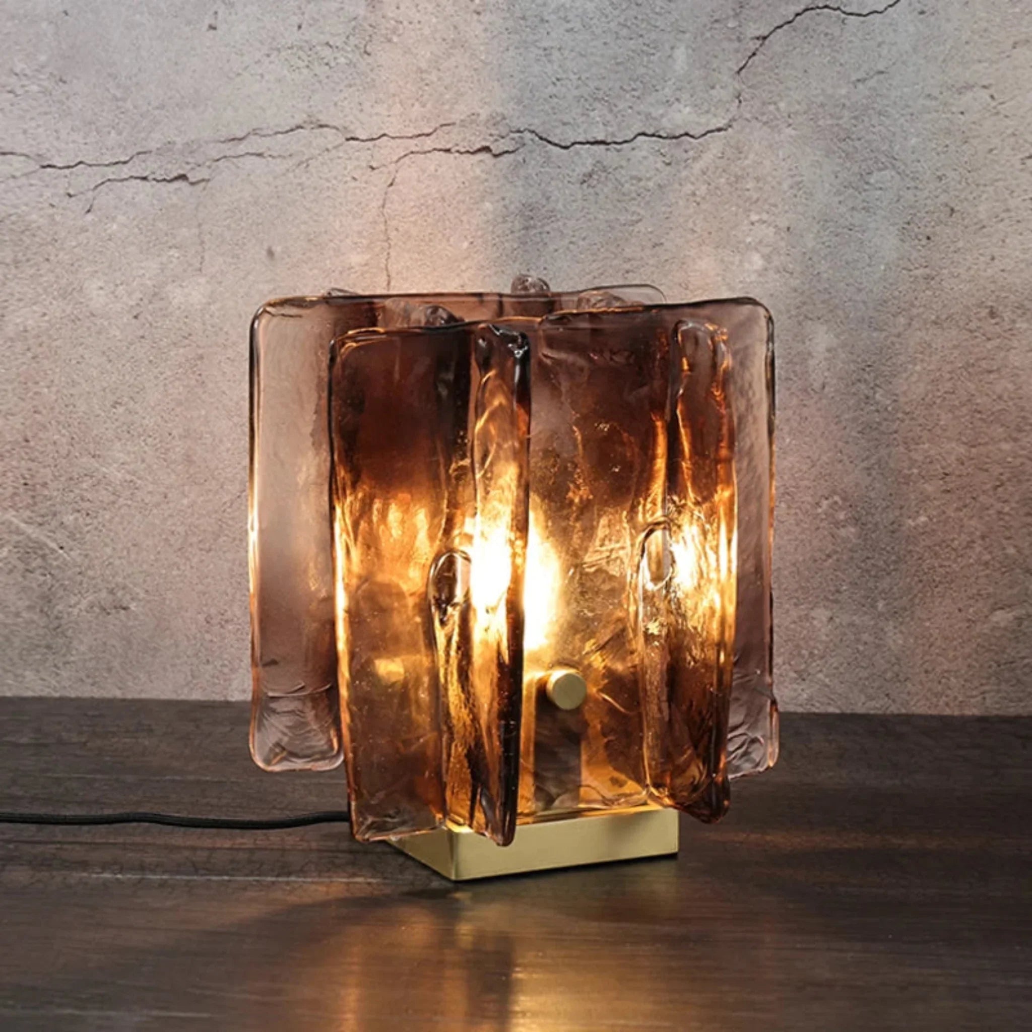 Glora Art Deco Crystal Copper Table Lamp for Home, Lamps, Style