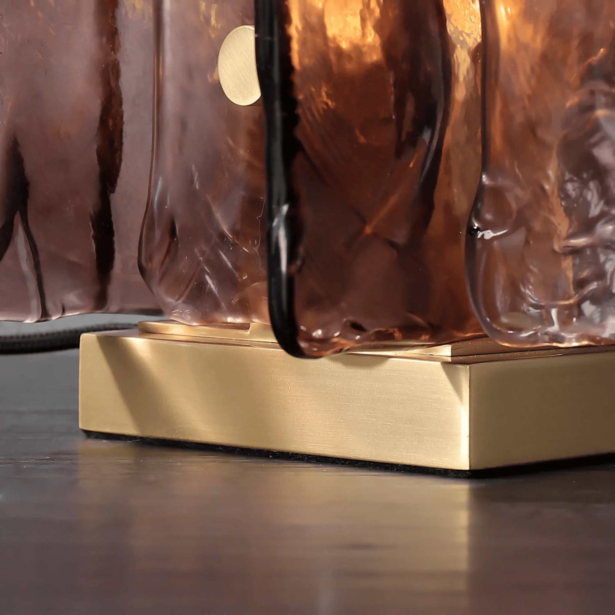 Glora Art Deco Crystal Copper Table Lamp for Home, Lamps, Style