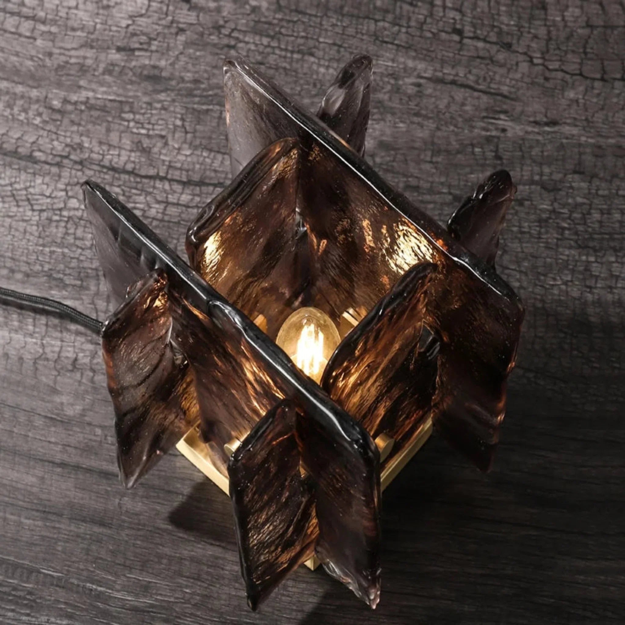 Glora Art Deco Crystal Copper Table Lamp for Home, Lamps, Style