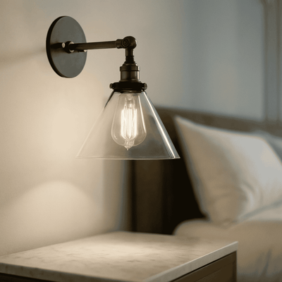 Translation missing: en.Glova Industrial Glass Wall Sconce - Ambient Light, Fixtures, Retro for Modern Homes