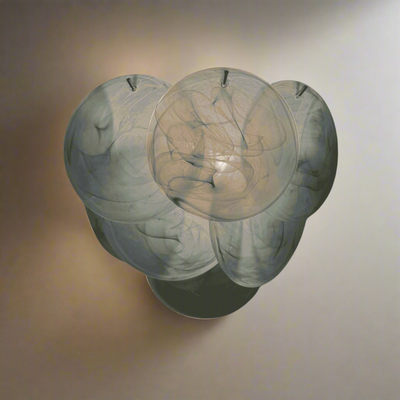 Translation missing: en.Gløva Stained Glass Wall Lamp Warm Vintage Glow, Light Fixtures, in Chrome