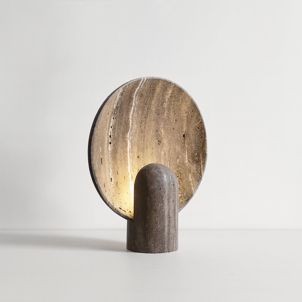 Grotta Stone Resin Table Lamp for Wabi-Sabi Decor, Lamps, Organic