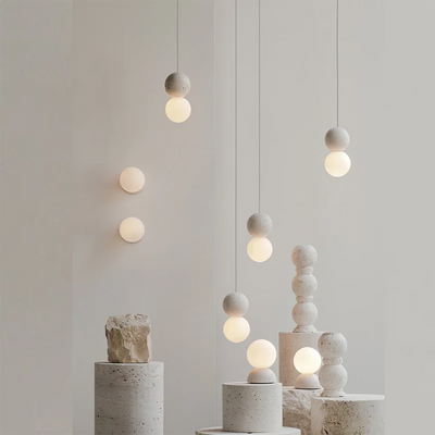 Translation missing: en.Nordic Terrazzo Pendant Light for Dining and Bedroom, Ceiling Fixtures, Grusten Minimalist