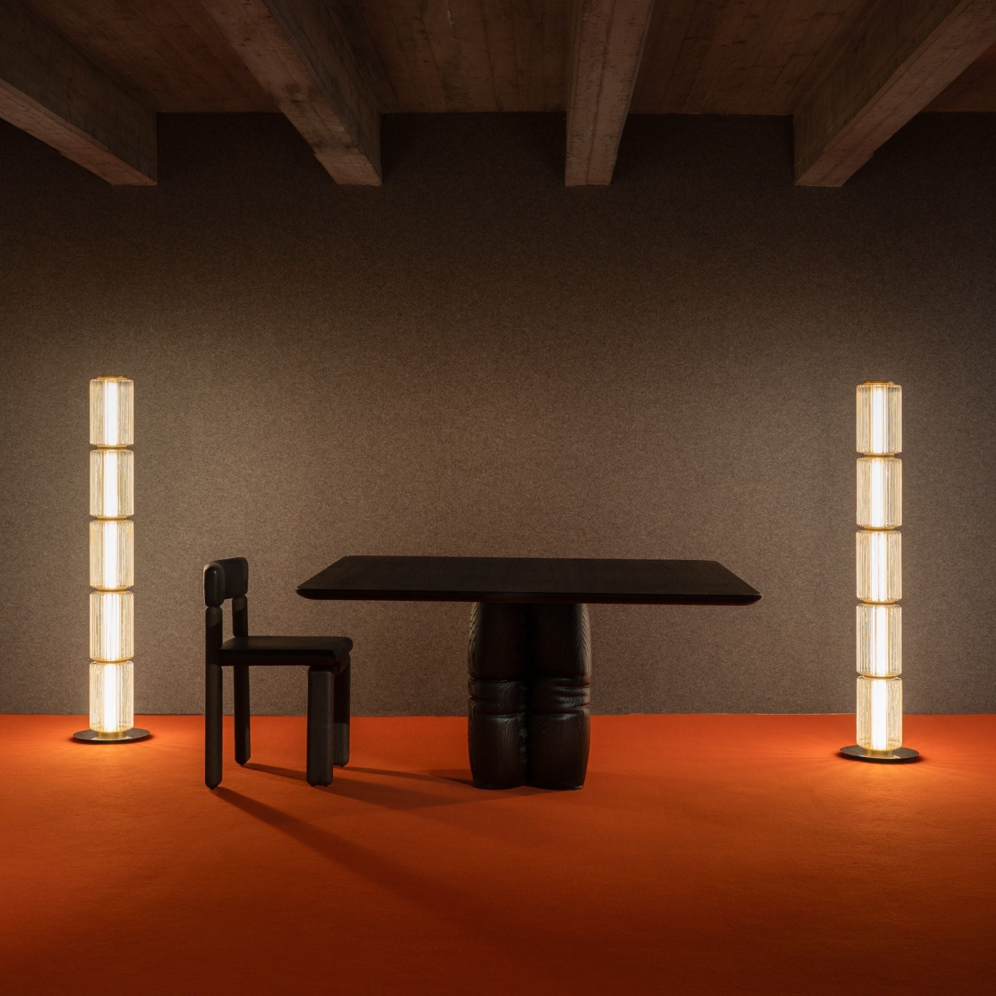 Milk White Gourd Glass Floor Lamp Nordic LED Design, Lamps, Gryta Ambient