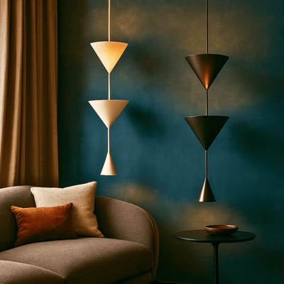 Translation missing: en.Kjella Modern Cone Pendant Light – 3 Heads Metal, Ceiling Fixtures, 3-Head