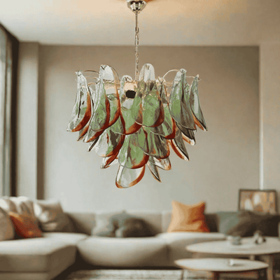 Translation missing: en.Nordic K9 Crystal Glass Chandelier with Gold Frame, Chandeliers, Klarglod Dimmable