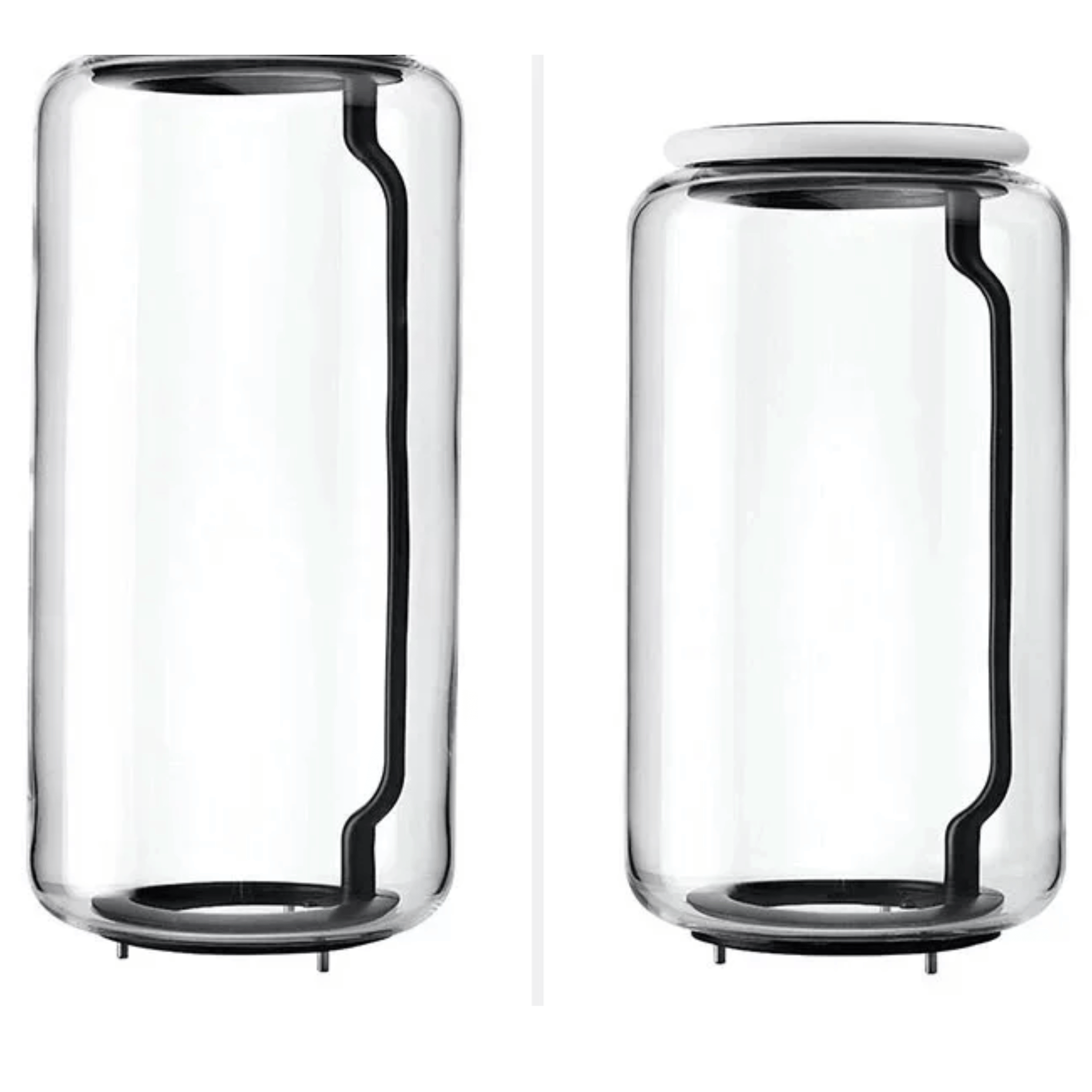 Kolna Glass Pendant Light Minimalist Nordic Decor, Ceiling Fixtures, Hand-Blown Cylinder